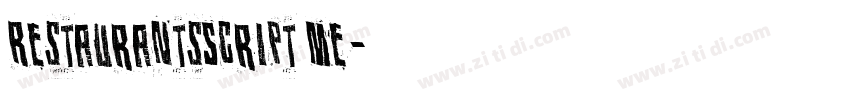 RestaurantsScript Me字体转换